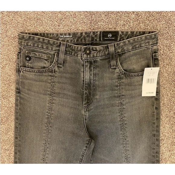 AG Adriano Goldschmied Women's The Isabelle Straight Crop Jeans Size 27 NWT $215 - Picture 3 of 16
